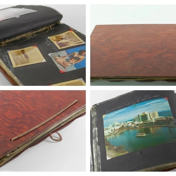 VINTAGE 1950s Wooden Photo Album, Travel to Florida, Cuba, Bathing Beauty Shots - Picture 5 of 15